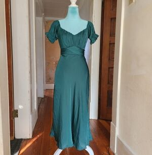 Petal + Pup Emerald Semi-Formal Gown